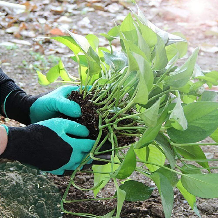 Garden Gloves with Claws Digging Planting Work Gloves Gardening Yard Safe Gloves