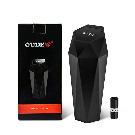 Car Trash Can with Lid - 1-Pack, Interior Accessories for Vehicles, Leakproof Garbage Can with 30 Detachable Trash Bags, Multipurpose Organizers and Storage Solutions for Home and Office