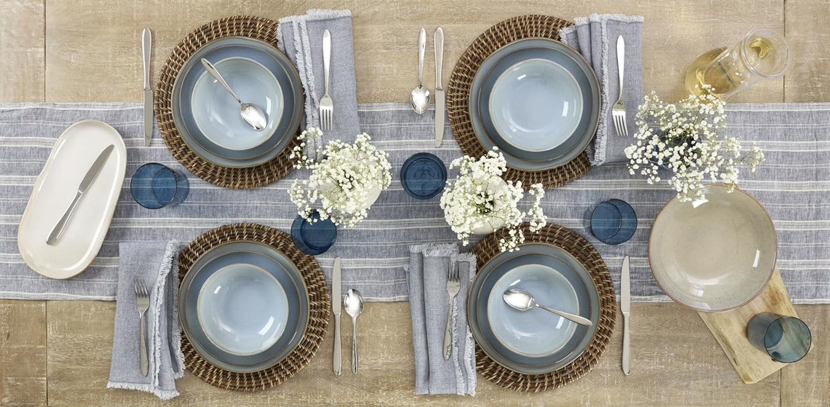 B336045A Mooncrest 45-Piece Flatware Set, Service for 8,Silver,45 Piece
