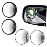 4 Pcs Blind Spot Car Mirrors Wide View Angle Glass round Side Rear Adjustable