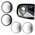 4 Pcs Blind Spot Car Mirrors Wide View Angle Glass round Side Rear Adjustable