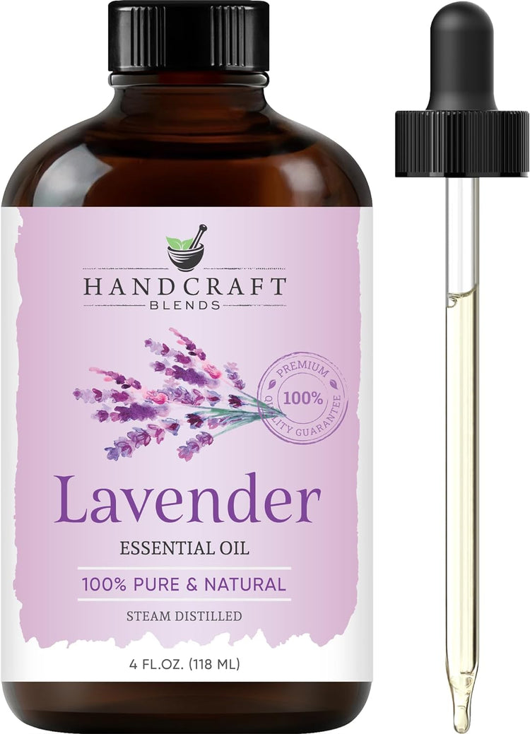 Lavender Essential Oil – Huge 4 Fl Oz – 100% Pure and Natural – Premium Grade Essential Oil for Diffuser and Aromatherapy, Skin, Massage, Candle and Soap Making Fragrance