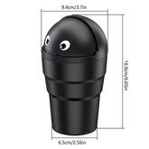 Car Trash Can Universal Auto Organizer Storage Box with Swing Lid Cute Mini Automotive Leakproof Vehicle Trash Bin for Car