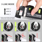 Laser Level Line Tool, Multipurpose Laser Level Kit Standard Cross Line Laser Le