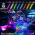 RGB LED, Car Interior Accessories Floor Decorative Atmosphere Strip Lamp Lights