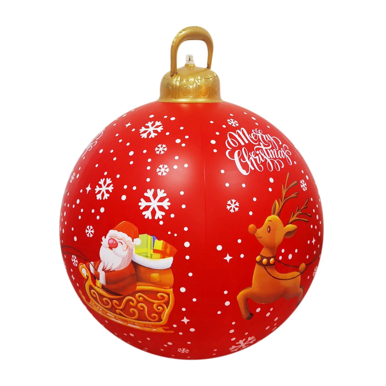 Christmas Decorations Clearance 60CM/23.62" Outdoor Christmas Inflatable Decorated Ball Giant Christmas Inflatable Ball Christmas Tree Decorations Christmas Gifts