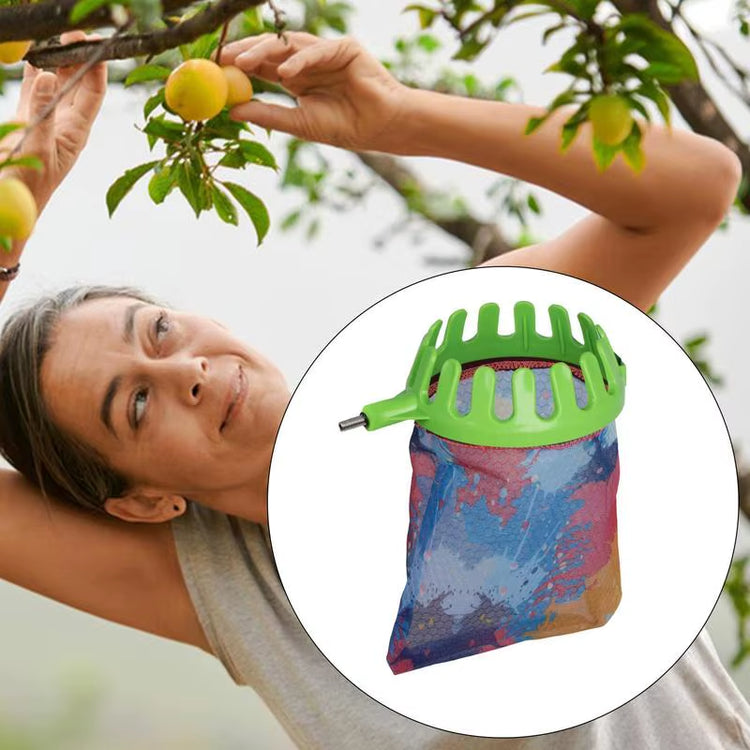 Fruit Picker Tool Nano Mesh Pocket Fruits Catcher Bag Fruit Picker Fruit Picking Ancillary Tool Portable Catcher Bag for Harvest