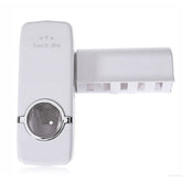 Toothpaste Dispenser + 5 Toothbrush Holder Set Wall Mount Stand US Seller