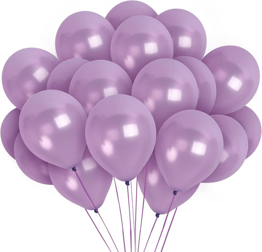 Treasured Metallic Lavender Balloons - Pearl & Lilac - 12 Inch - 36 Pack - Perfect for Purple Balloon Arch