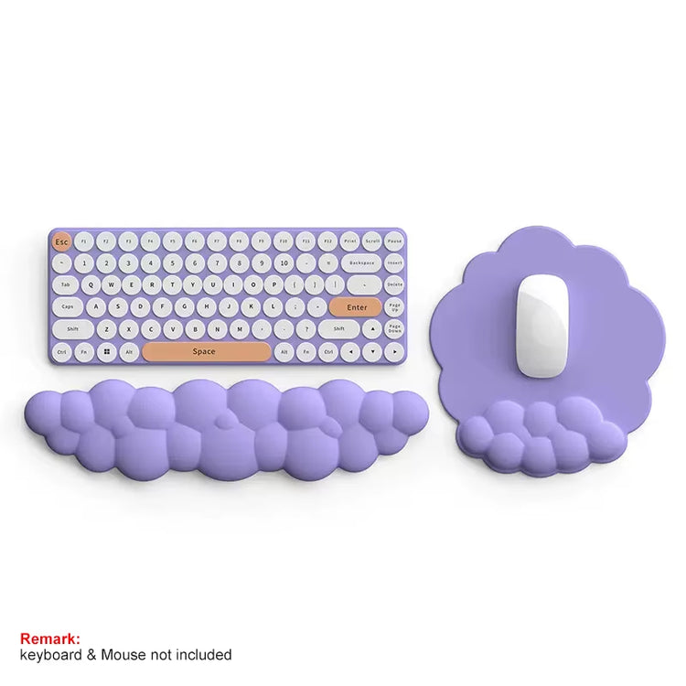 Keyboard Wrist Rest Mouse Pad Wrist Rest Support Ergonimic Arm Rest Cloud Mousepads and Keyboard Rest Support Office