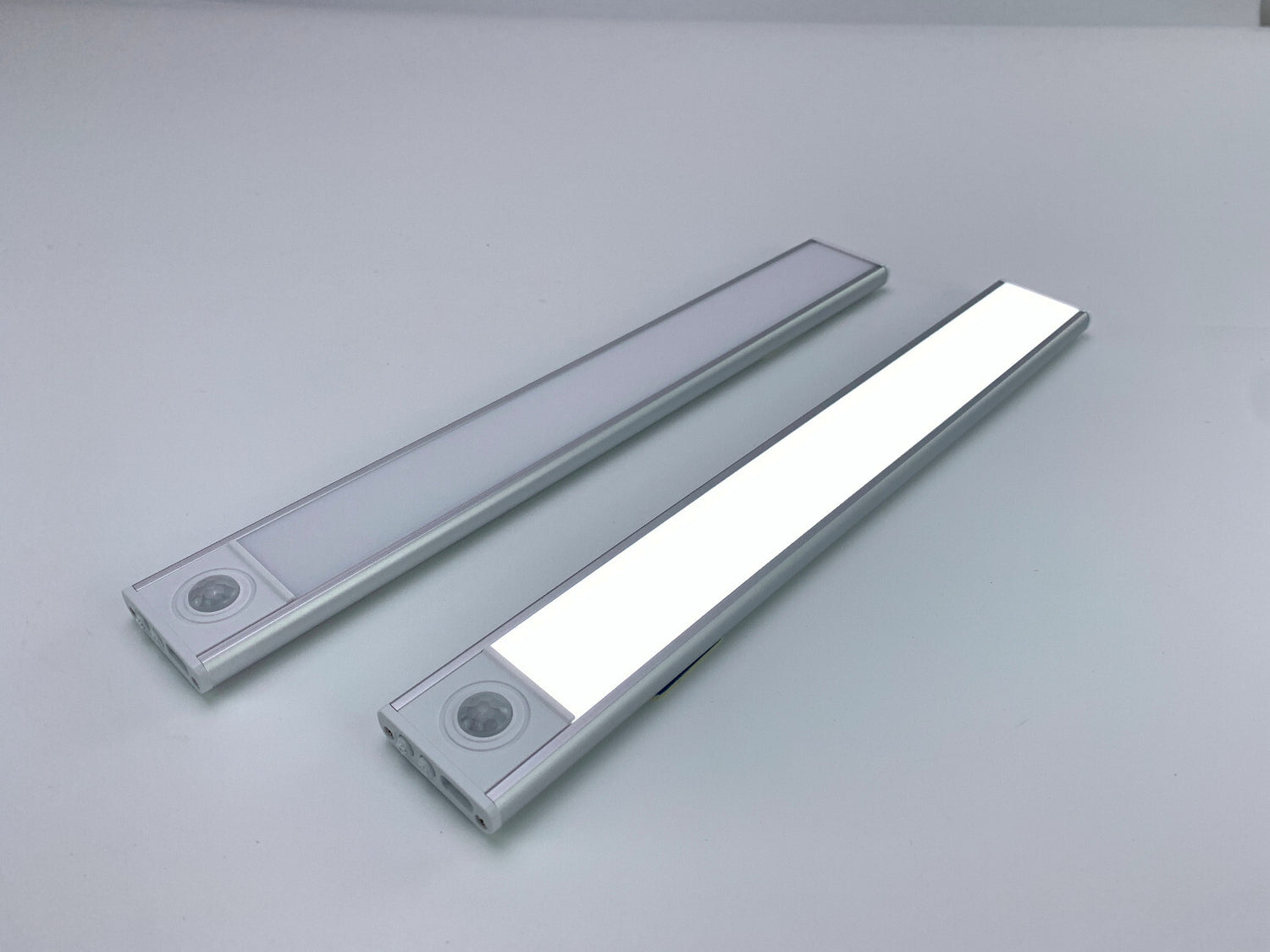 LED Motion Sensor Light under Cabinet Closet Light USB Rechargeable Strip Lamp