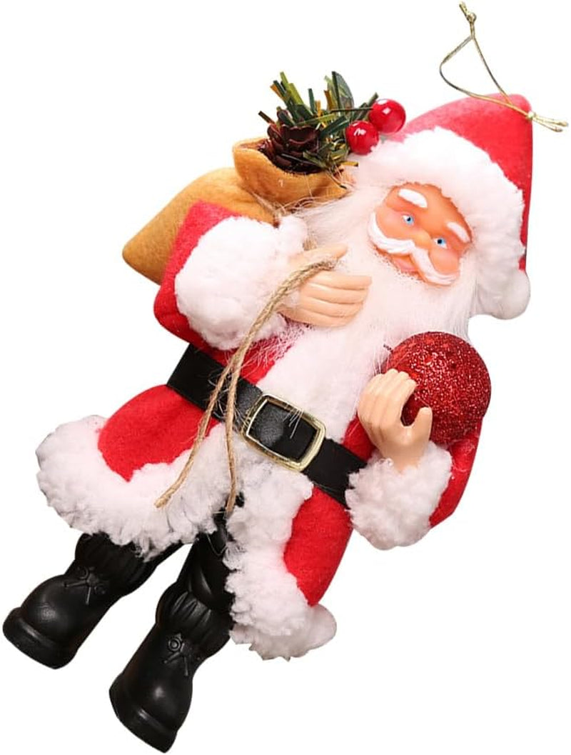 Christmas Standing Santa Claus Figurine Decor Christmas Ornaments Santa Collectors for Home Table Tiered Tray Decorations
