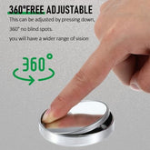 4 Pcs Blind Spot Car Mirrors Wide View Angle Glass round Side Rear Adjustable