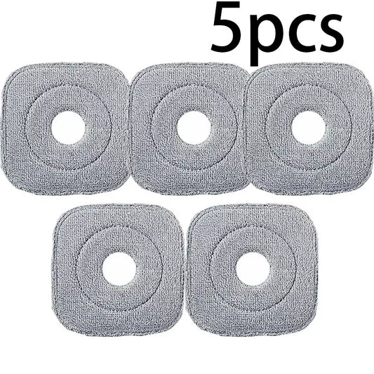 Spin Mop and Bucket Set with Dirty and Clean Water Separation System, Self-Wringing 360° Rotating Flat Mop, Hands-Free Self