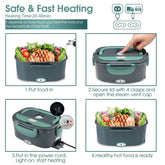 Electric Lunch Box Food Heater 3-In-1 Portable Food Warmer Lunch Box for Car & Home