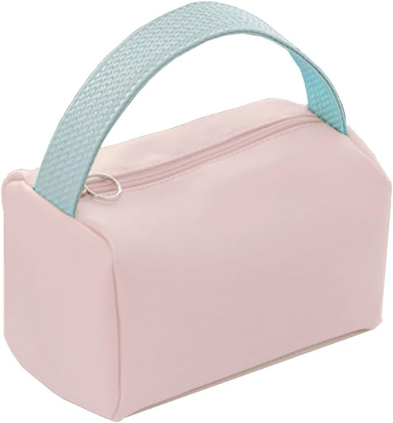 Makeup Bag for Women, Large Capacity Travel Cosmetic Bag, Portable PU Organizer Bag for Girl, Waterproof Make up Bag, Travel Essentials Pink