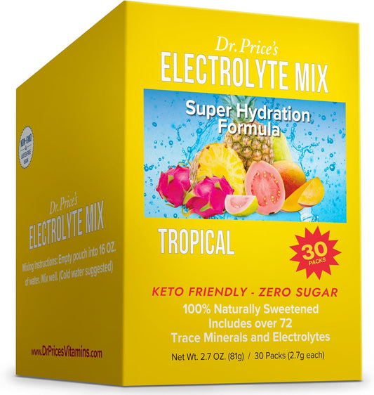 Electrolytes Powder Packets - Electrolytes No Sugar - Hydration Packets - Electr