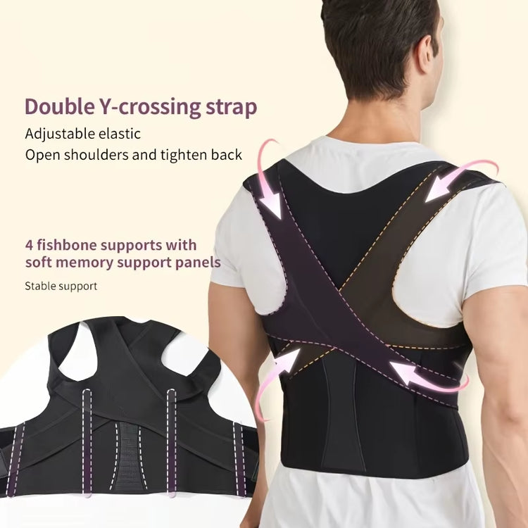 Back Brace Posture Corrector for Men and Women - Adjustable Posture Back Brace for Upper and Lower Back Pain Relie