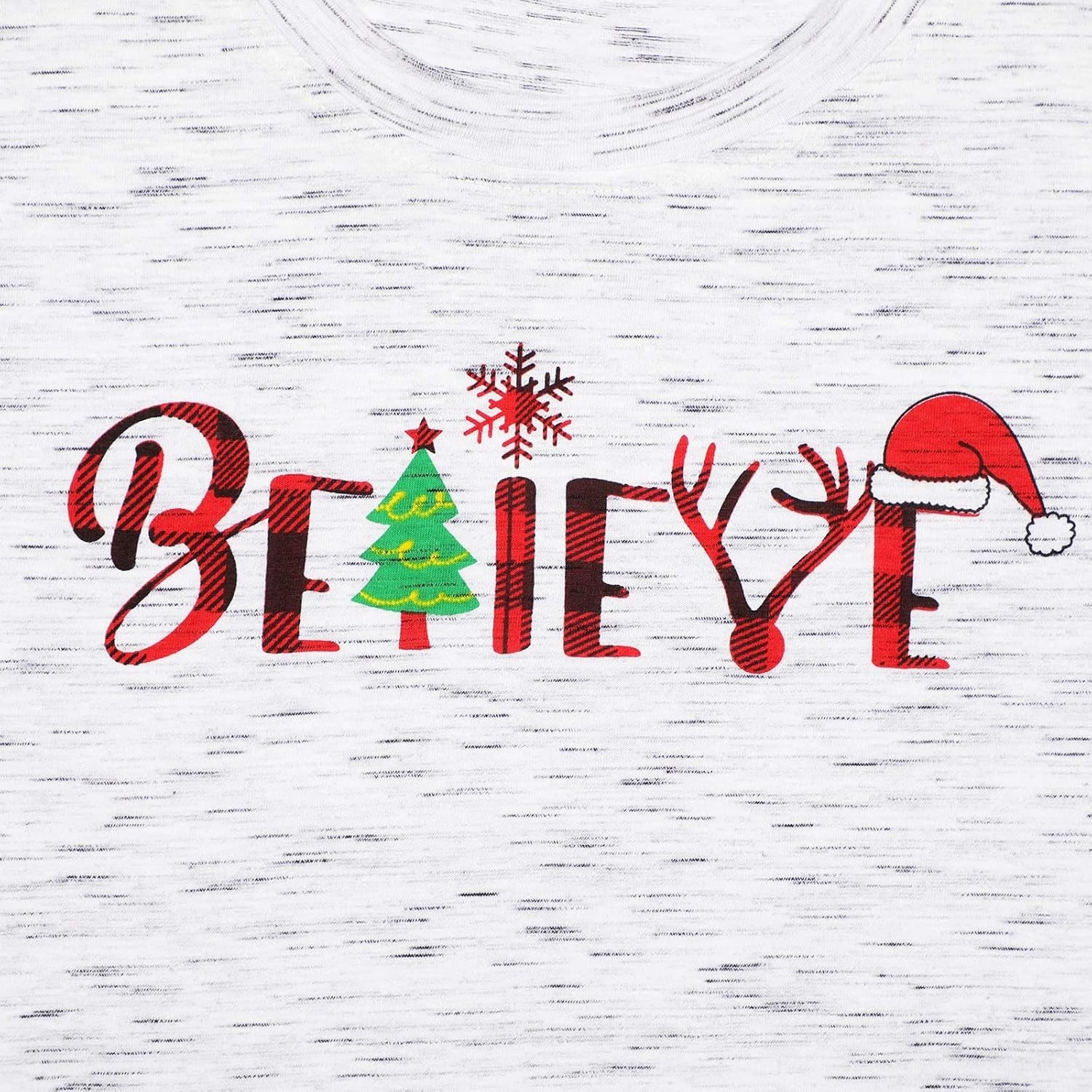 Christmas Believe Tree Shirt Cute Short Sleeve Christmas Graphic Tee Shirts Tops for Women Christmas Shirts White