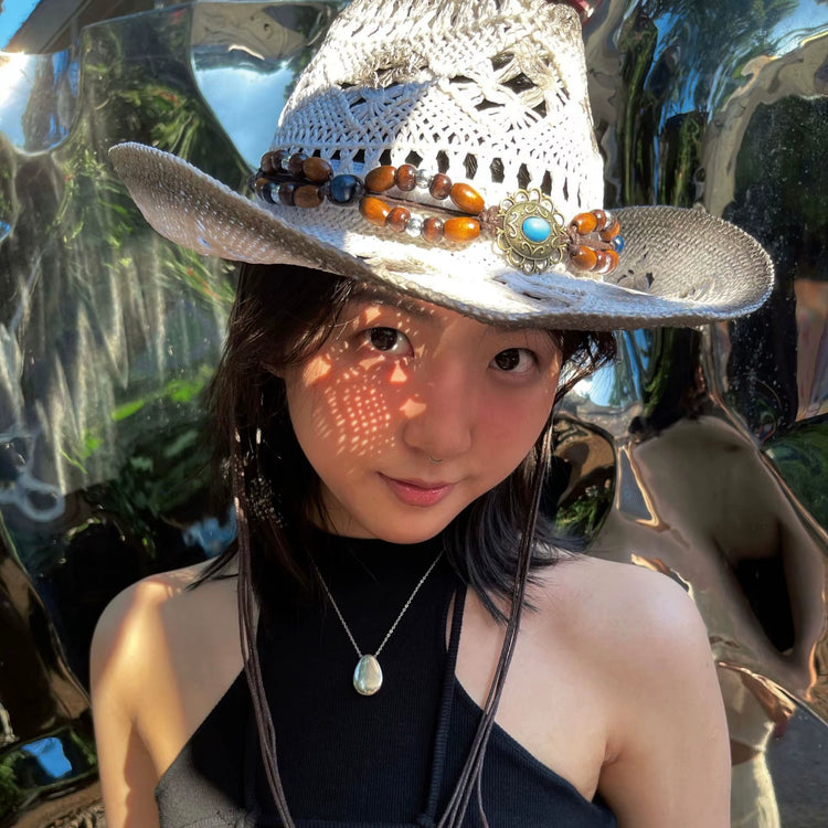 Featured Cowboy Hat Vintage Straw Hat 2023 New Men&