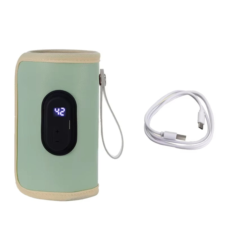 Portable USB Baby Bottle Warmer Travel Milk Warmer Infant Feeding Bottle Heated Cover Insulation Thermostat Heater Dropshipping