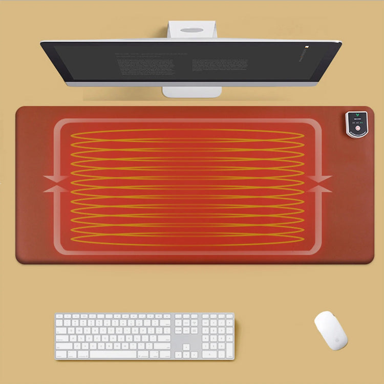Heated Mouse Pad,Heated Desk Pad,Heated Desk Mat,Warm Desk Pad,Pu Leather Mouse Pad,Electric Heating Mouse Pad/Heated Keyboard Pad,3 Hours Auto Shut-Off,Office & Home Desk Accessorie