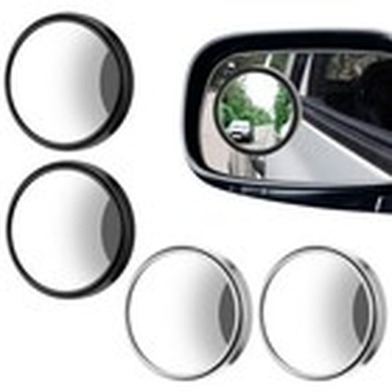 4 Pcs Blind Spot Car Mirrors Wide View Angle Glass round Side Rear Adjustable