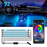 RGB LED Car Interior Accessories Floor Decorative Atmosphere Strip Lamp Lights