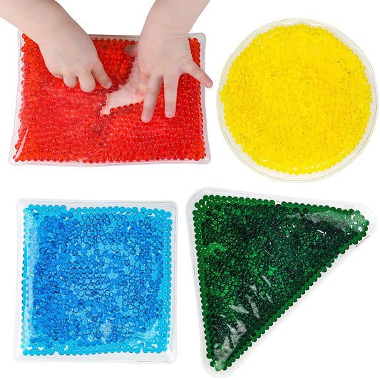 Water Gel Beads Shapes Squishy Toy for Sensory Play Kids Stuff 4 Pack