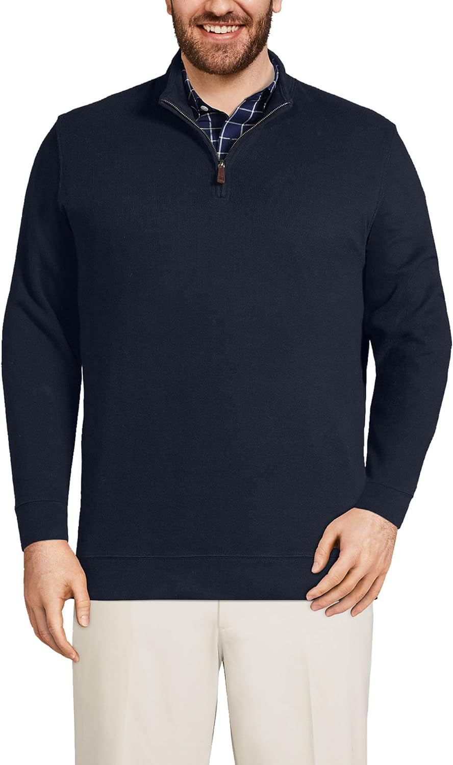 Bedford Rib Quarter Zip Pullover Sweater