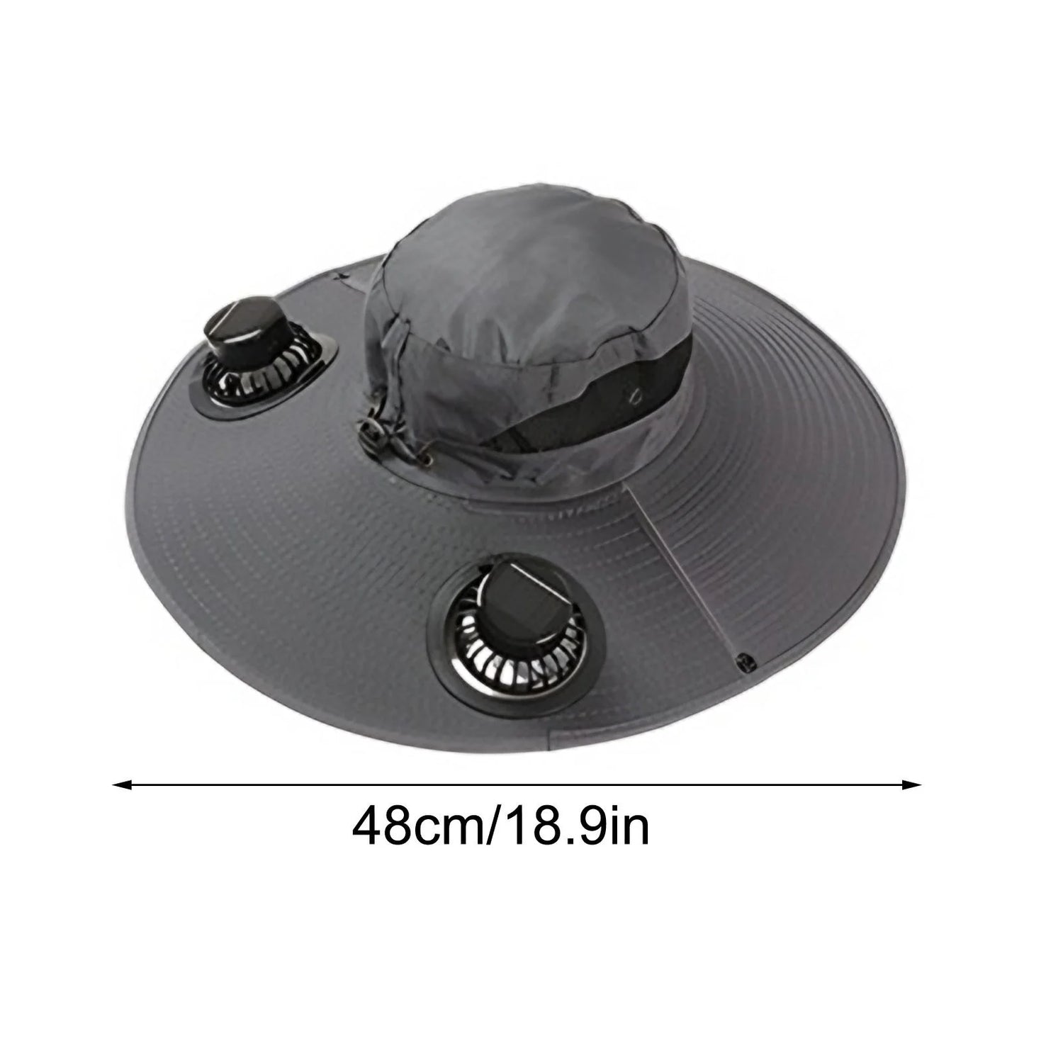 Solar Fan Hat,Solar Powered Fan Hat,Wide Brim Solar Fan Hat Outdoor Wide Brim Sun Hat Solar Panel Fan Hat Solar Hat with Built in Fan with 2 Solar Fan Fishing Hat for Men - Removable & Usb Charging