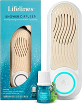Lifelines Shower Diffuser Wall-Mounted Aromatherapy Diffuser with Clickwick Oil