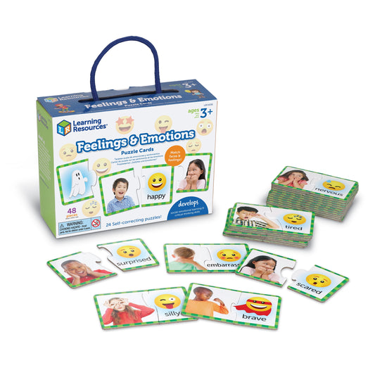 Feelings & Emotions Puzzle - Educational Puzzles for Kids Ages 3+, Social Emotional Games for Toddlers