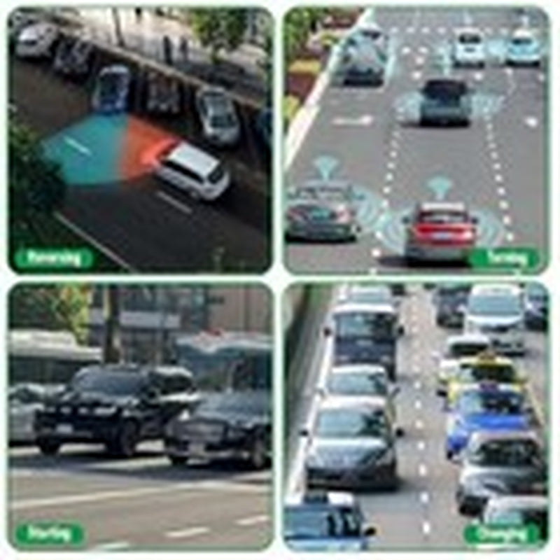 4 Pcs Blind Spot Car Mirrors Wide View Angle Glass round Side Rear Adjustable