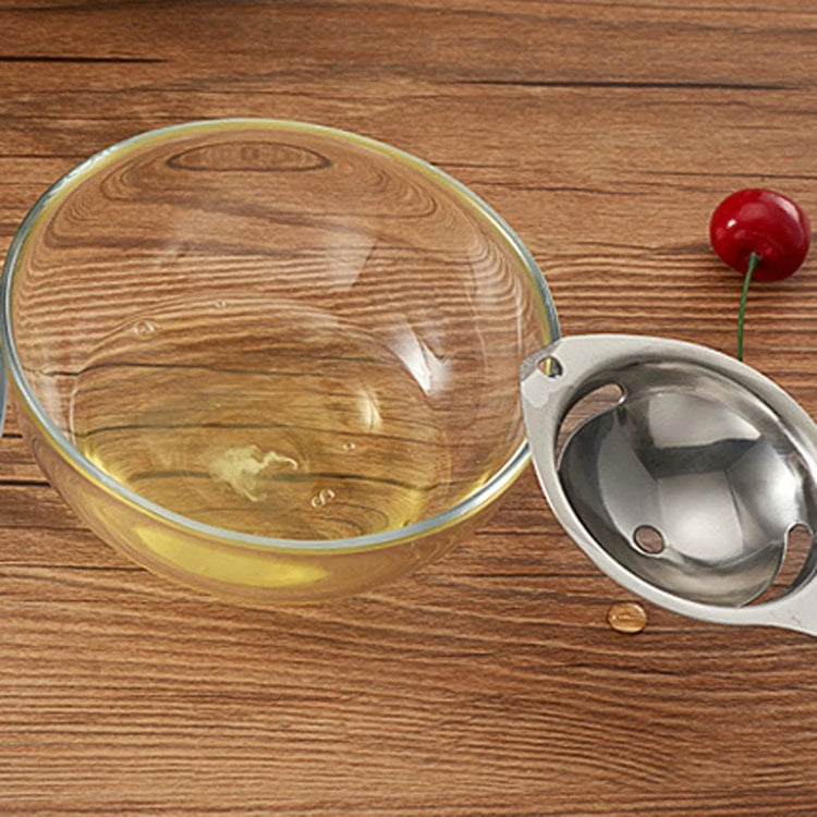 Stainless Steel Yolk White Separator under $5!  Stainless Steel Egg Yolk Separator, Kitchen Gadget for Separating Egg Whites, Easy to Clean Egg White Separator Tool, Baking and Cooking Tool