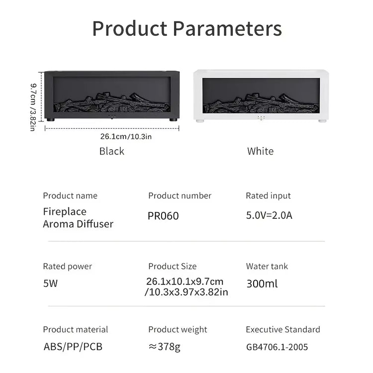 Upgraded 300Ml Aroma Diffuser with 7-Color LED Flame Effect, Essential Oil Diffuser & Air Humidifier, Remote & Timer, Fragrance