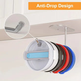 Tumbler Lid Organizer under Cabinet Tumbler Lid Holder Hook for Kitchen Organizers and Storage Space Saving Cup Lid Organizer