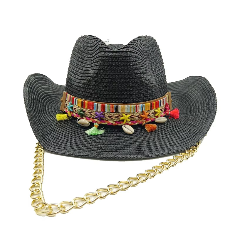 Featured Cowboy Hat Vintage Straw Hat 2023 New Men&