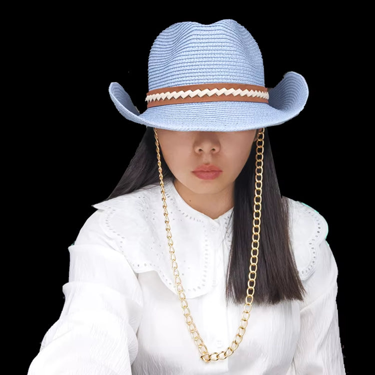 Featured Cowboy Hat Vintage Straw Hat 2023 New Men&