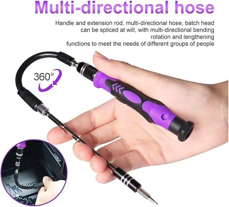 Precision Screwdriver Set for PC, 1 Set 115 in 1 Electronics Magnetic Repair Tools Kit with Case, Summer Gift, Screwdriver Set F