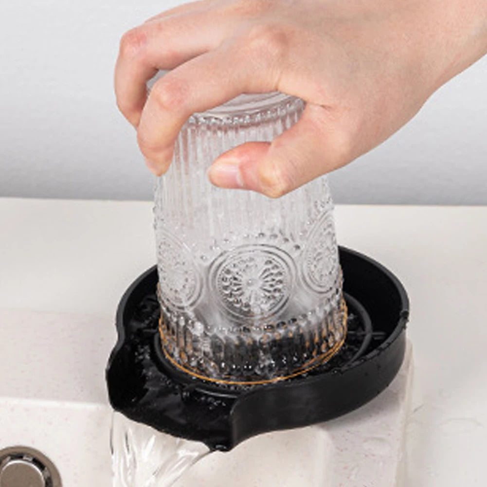 Automatic Glass Rinser High Pressure Cup Washer Faucet Glass Rinser Automatic Glass Cup Washer Kitchen Sink Accessories