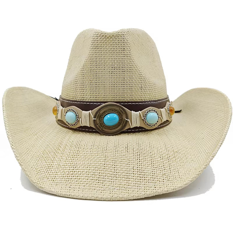 Featured Cowboy Hat Vintage Straw Hat 2023 New Men&