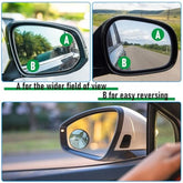 4 Pcs Blind Spot Car Mirrors Wide View Angle Glass round Side Rear Adjustable