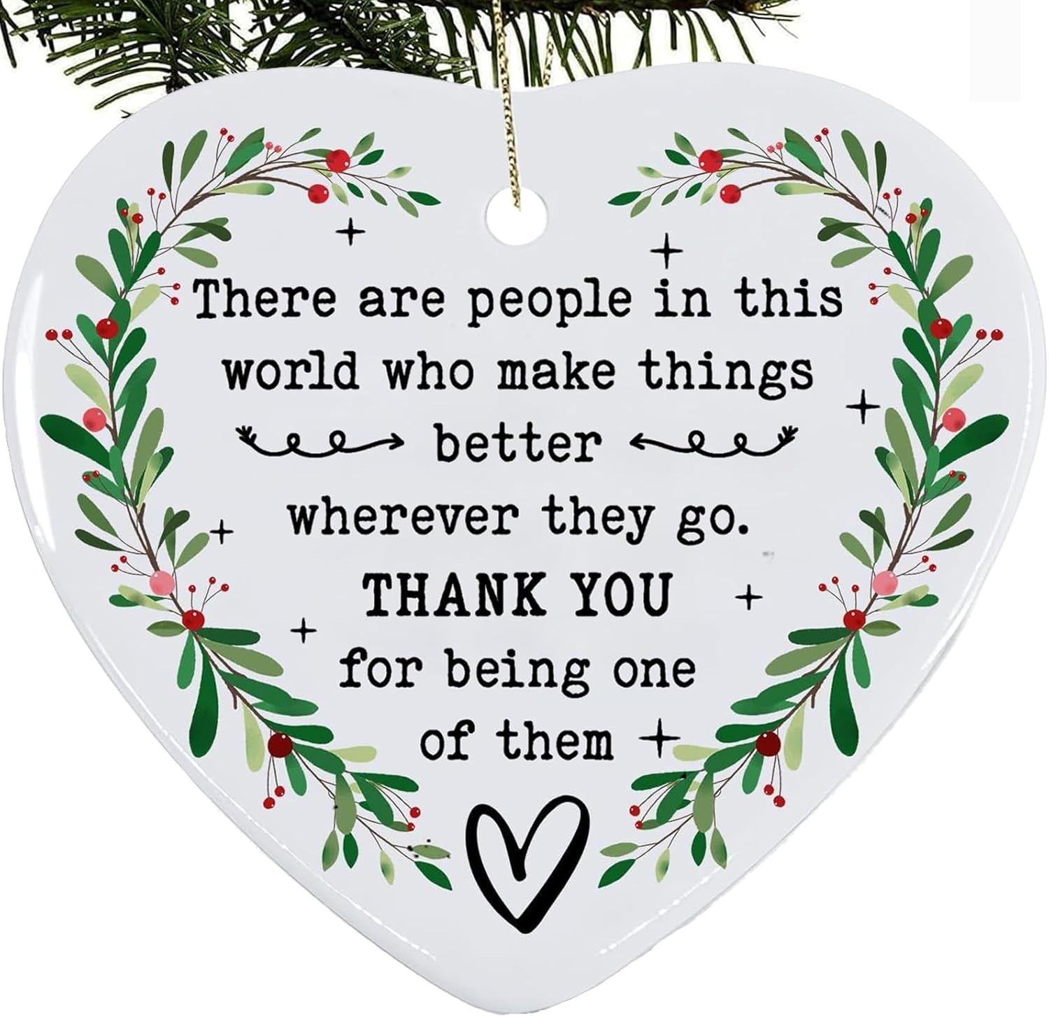 Thank You Gifts for Women & Friends - Appreciation Gifts for Coworkers, Boss, Family & Teachers - Christmas Decorations Ornament