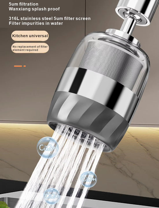 New Universal 360° Rotate Kitchen Faucet Extender Aerator Plastic Splash Filter Kitchen Washbasin Faucet Bubbler Nozzle Aerator