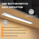 LED Motion Sensor Light under Cabinet Closet Light USB Rechargeable Strip Lamp