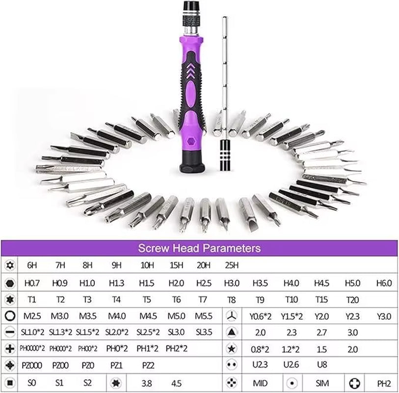 Precision Screwdriver Set for PC, 1 Set 115 in 1 Electronics Magnetic Repair Tools Kit with Case, Summer Gift, Screwdriver Set F