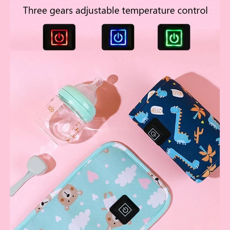 Portable USB Baby Bottle Warmer Travel Milk Warmer Infant Feeding Bottle Heated Cover Insulation Thermostat Heater Dropshipping