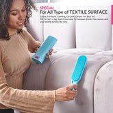 New Blue Self-Cleaning Double-Sided Pet Hair Remover for Couch, Furniture, Clothing, Car Seats, Carpet, Pet Bed - Dog & Cat Hair Remover, Fur & Lint Brush