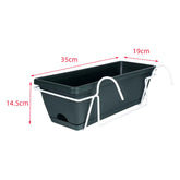 Hanging Planter for Balcony Railing Plant Basket Fence Planter Home Decor Window Box Planter Flower Pot for Garden Deck Yard 6L